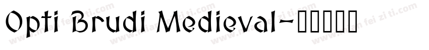 Opti Brudi Medieval字体转换